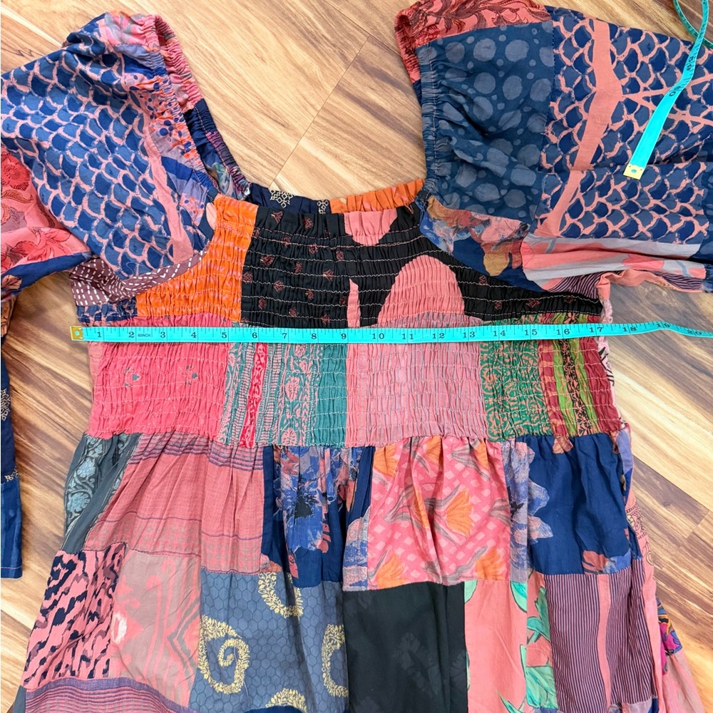 EARTHBOUND Kantha Style Patchwork Maxi Dress NWT - image 6